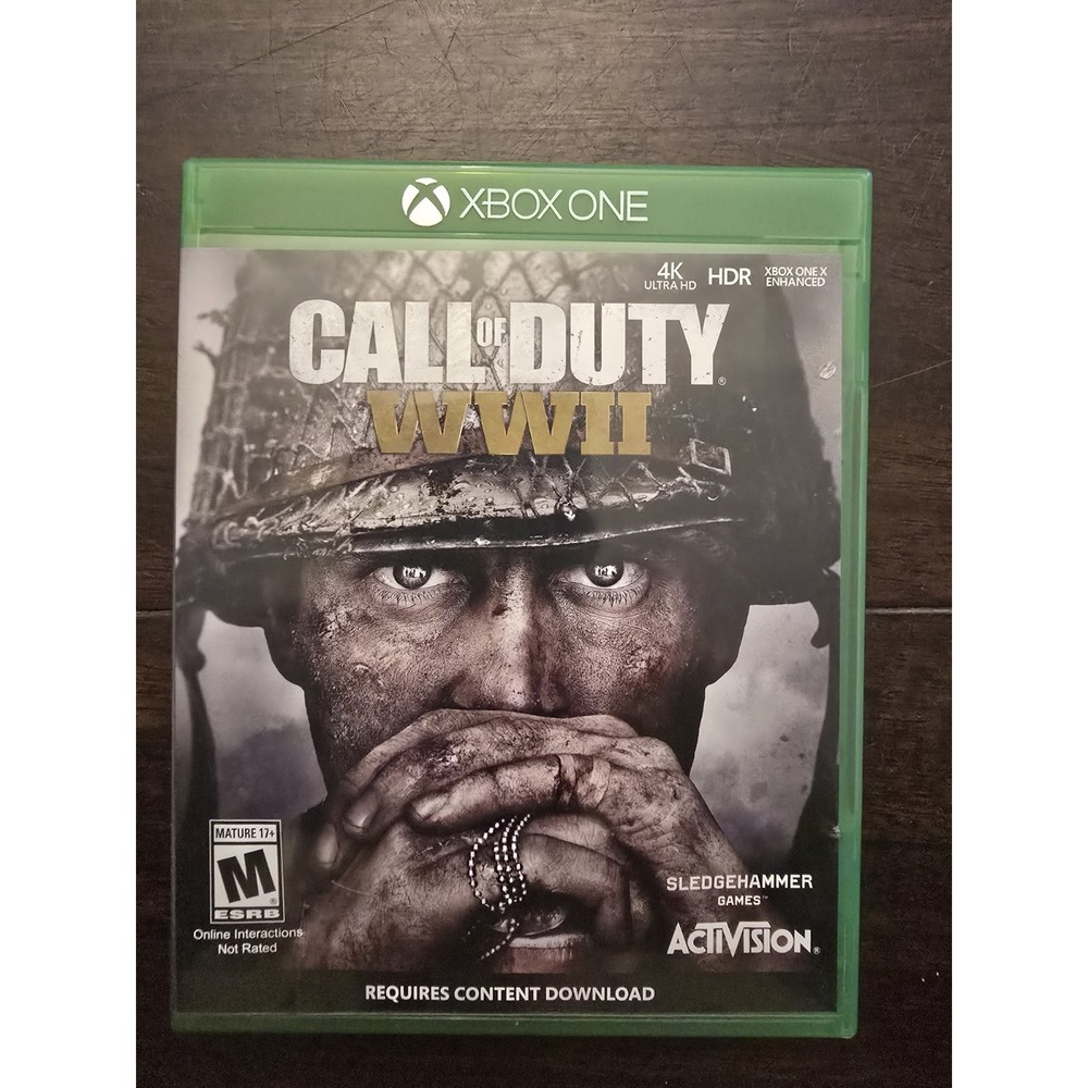 Call of Duty‎ WWII World War 2 w/ Original Case XBOX One Game